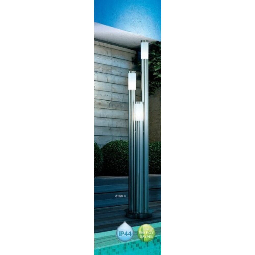 Globo BOSTON Illuminazione esterna Acciaio inox, 3-Luci main product photo