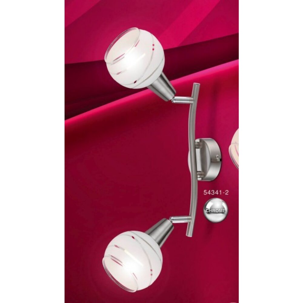Globo ELLIOTT Faretto Nichel opaco, 2-Luci main product photo