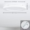 Siguna Plafoniera LED Bianco, 1-Luce