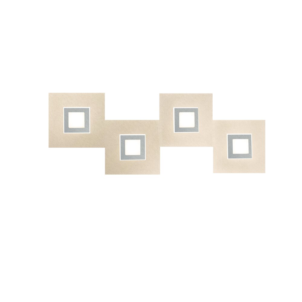 Grossmann Karree Applique LED Titanio, 4-Luci main product photo