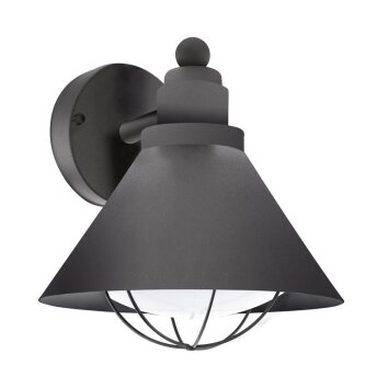 Eglo BARROSELA Applique Nero, 1-Luce