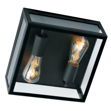 KS Verlichting Stanford Applique Nero, 1-Luce