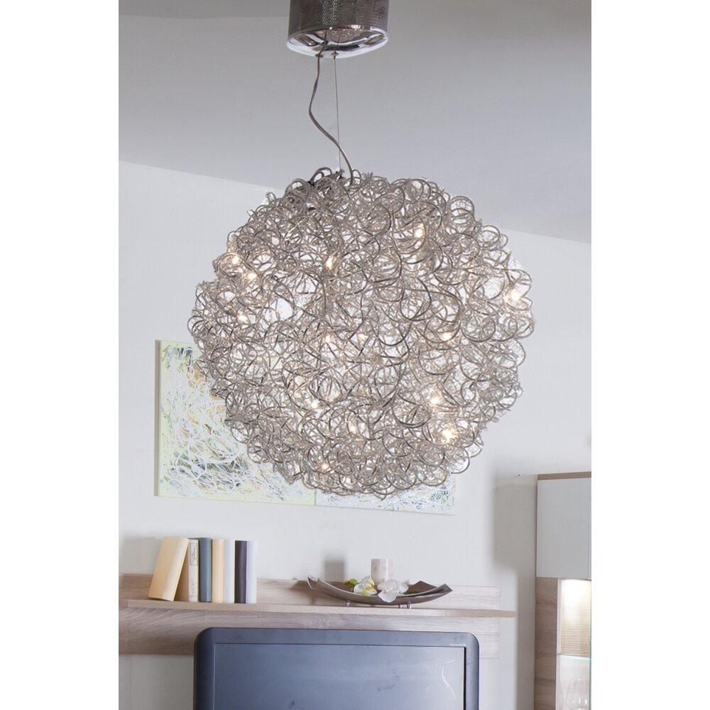 Holländer DIRIGIBILE Lampadario a sospensione Argento, 20-Luci main product photo