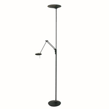 Steinhauer Zodiac Lampada da terra LED Nero, 2-Luci