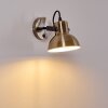 Fresno Applique Nero-Oro, 1-Luce