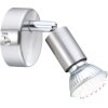 Globo MATRIX Faretto Acciaio inox, Nichel opaco, 1-Luce