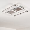 Beken Plafoniera LED Acciaio satinato, 1-Luce