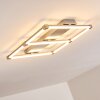 Beken Plafoniera LED Acciaio satinato, 1-Luce