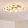 Beken Plafoniera LED Acciaio satinato, 1-Luce