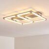 Beken Plafoniera LED Acciaio satinato, 1-Luce