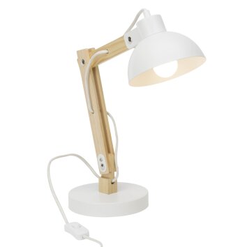 Brilliant Moda Lampada da Tavolo Bianco, 1-Luce