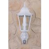 Lutec BRISTOL Applique per esterno Trasparente, chiaro, Bianco, 1-Luce, Sensori di movimento