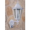 Lutec BRISTOL Applique per esterno Trasparente, chiaro, Bianco, 1-Luce, Sensori di movimento