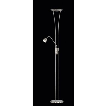 Trio 4264 Lampada da terra LED Cromo, Acciaio inox, Nichel opaco, 1-Luce