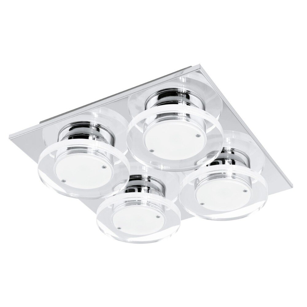 Eglo CISTERNO Applique e plafoniera da incasso LED Cromo, 4-Luci main product photo