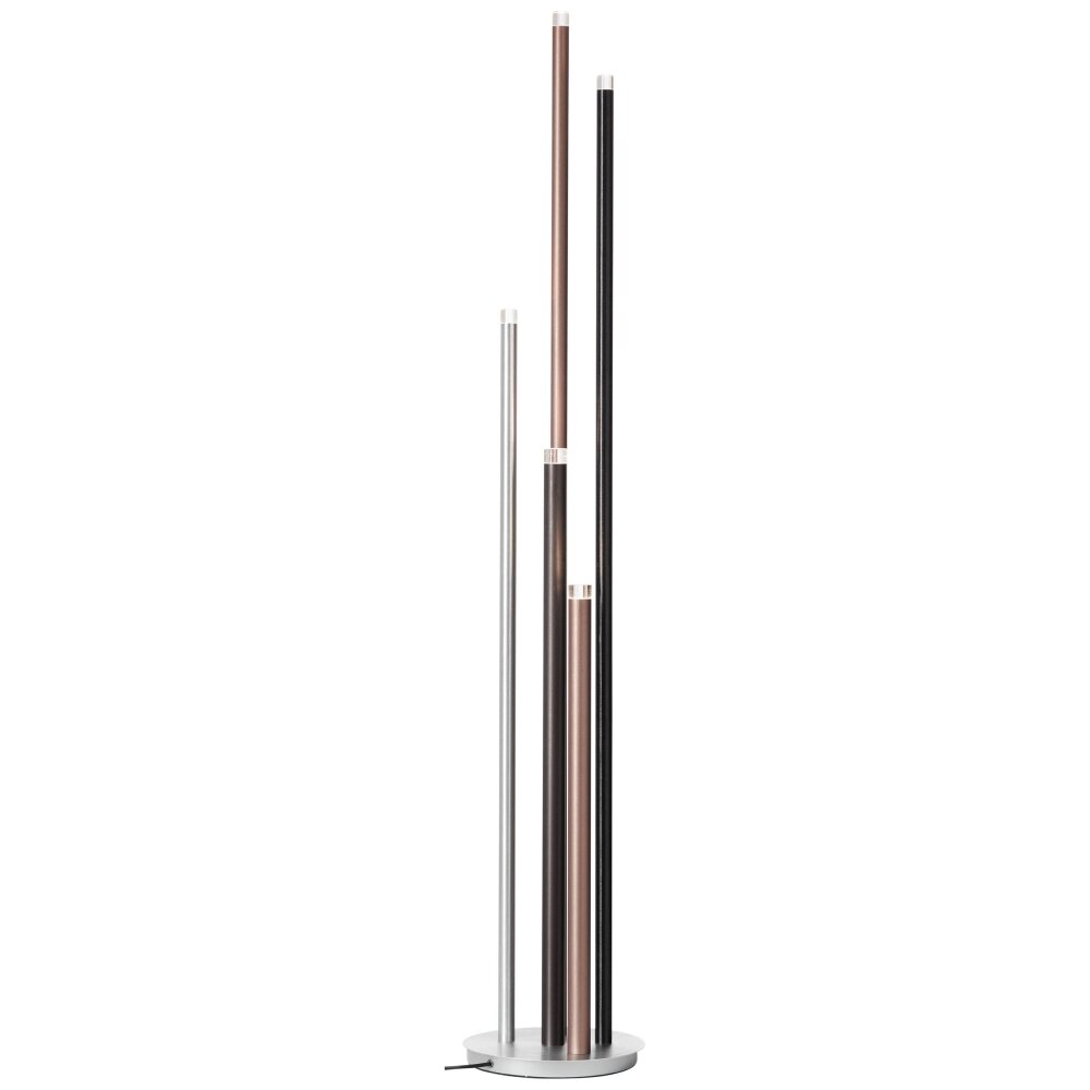 Brilliant Living Cembalo Lampada da terra LED Alluminio, 5-Luci main product photo