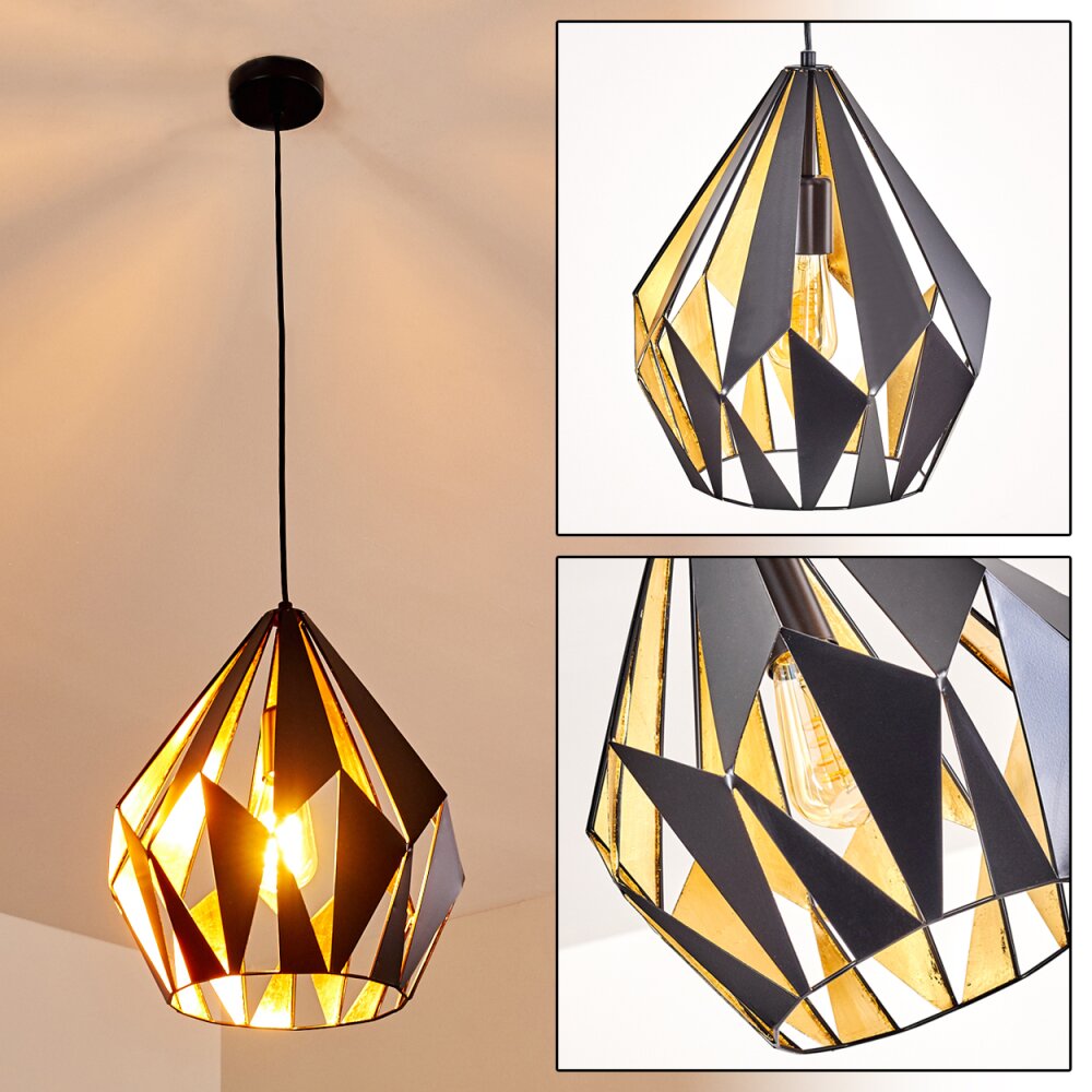 Marang Lampadario a sospensione Nero-Oro, 1-Luce main product photo