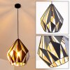 Marang Lampadario a sospensione Nero-Oro, 1-Luce