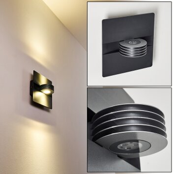 Applique da esterno Haslen LED Antracite, 1-Luce