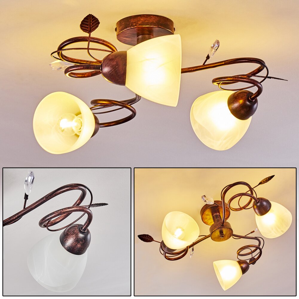 Peccia Plafoniera Ruggine, 3-Luci main product photo