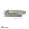 Steinhauer Spectrum Applique LED Acciaio satinato, 2-Luci