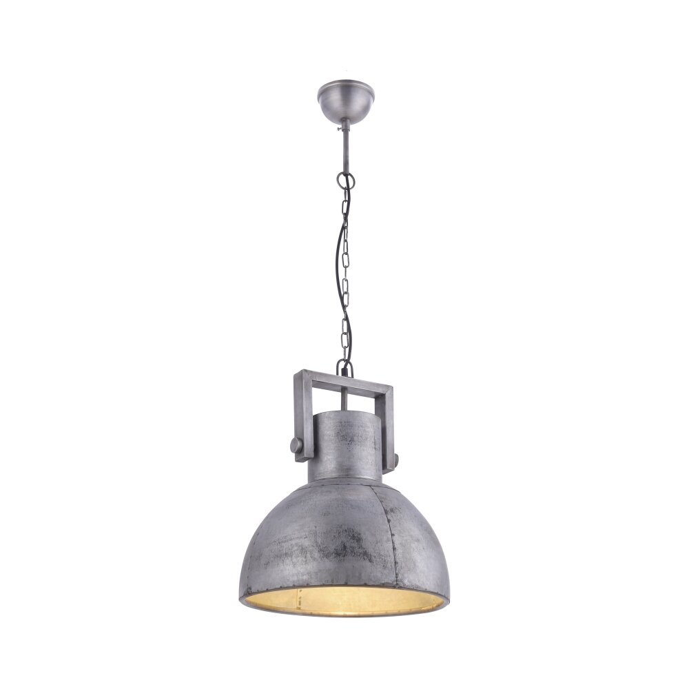 Leuchten-Direkt SAMIA Lampada a Sospensione Grigio, 1-Luce main product photo