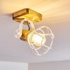 Nifun Plafoniera Marrone, Bianco, 1-Luce