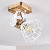 Nifun Plafoniera Marrone, Bianco, 1-Luce