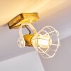 Nifun Plafoniera Marrone, Bianco, 1-Luce