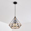 Lampadario a sospensione Riekje Nero, 1-Luce