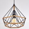 Lampadario a sospensione Riekje Nero, 1-Luce