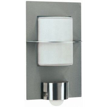 Albert 6140 Applique per esterno Acciaio inox, 1-Luce, Sensori di movimento