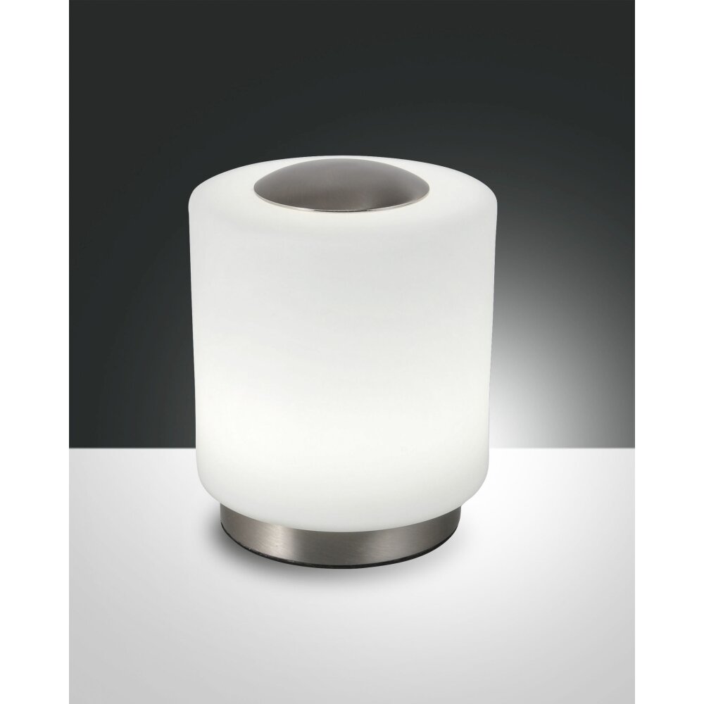 Fabas Luce Simi Lampada da Tavolo LED Nichel opaco, 1-Luce main product photo