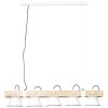 Brilliant Plow Lampada a Sospensione Legno scuro, Bianco, 5-Luci