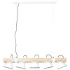 Brilliant Plow Lampada a Sospensione Legno scuro, Bianco, 5-Luci