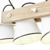 Brilliant Plow Lampada a Sospensione Legno scuro, Bianco, 5-Luci