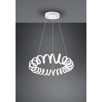 Trio Curl Lampada a Sospensione LED Bianco, 1-Luce