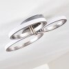 Volonne Plafoniera LED Argento, 3-Luci