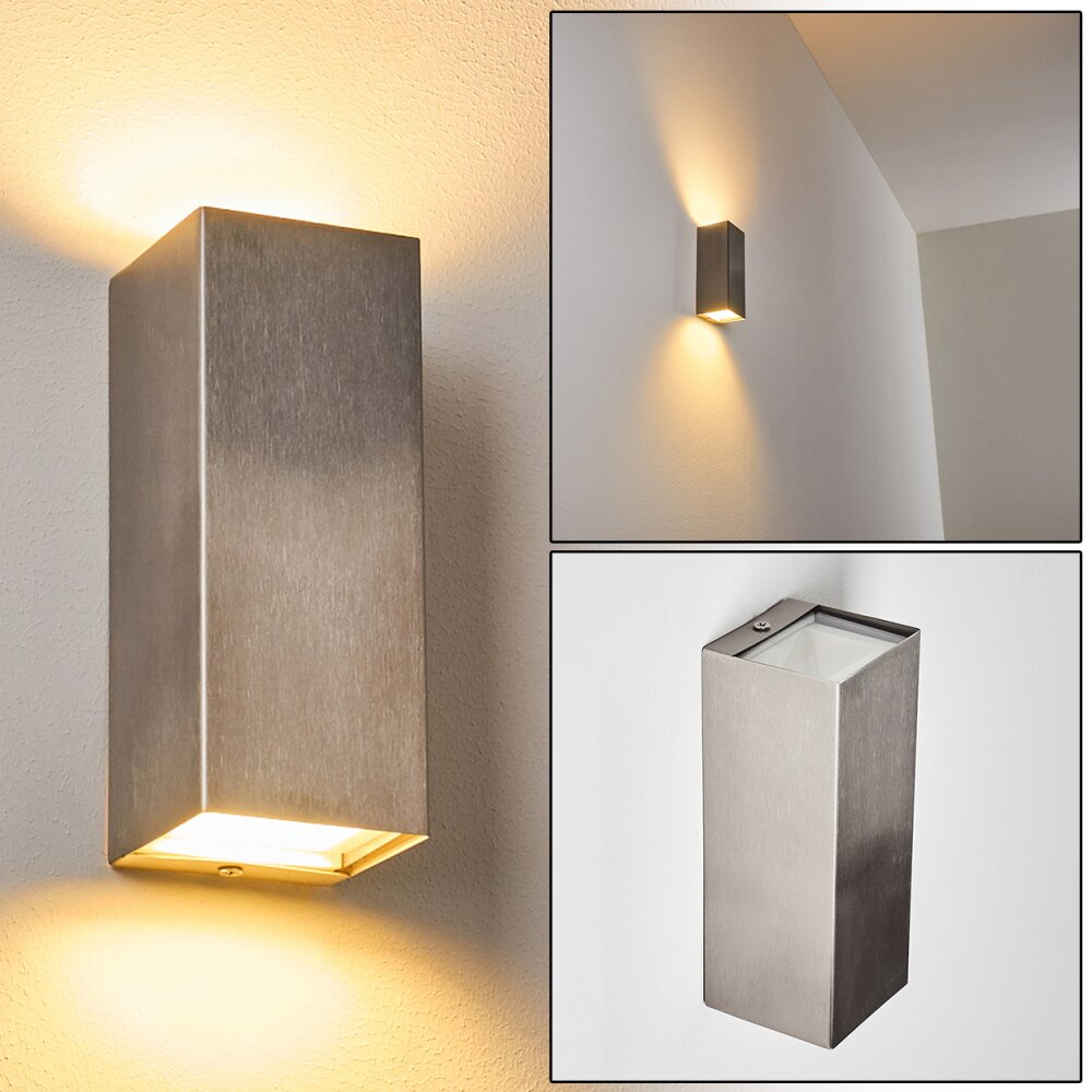 Bogachiel Applique da esterno LED Acciaio satinato, 1-Luce main product photo