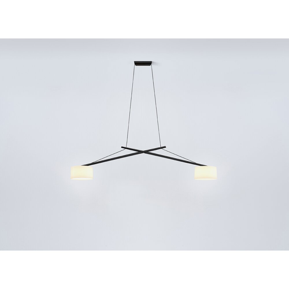 Serien Lighting TWIN Suspension Lampada a Sospensione LED Nero, 1-Luce