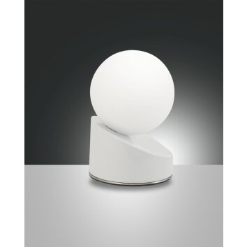 Fabas Luce Gravity Lampada da Tavolo LED Bianco, 1-Luce