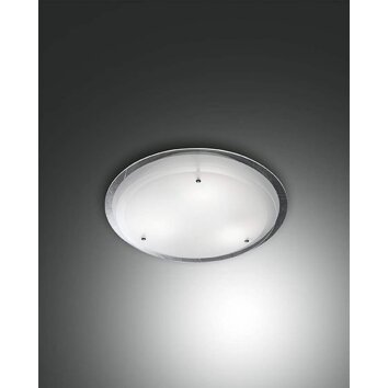 Fabas Luce HILL Plafoniera Cromo, 1-Luce