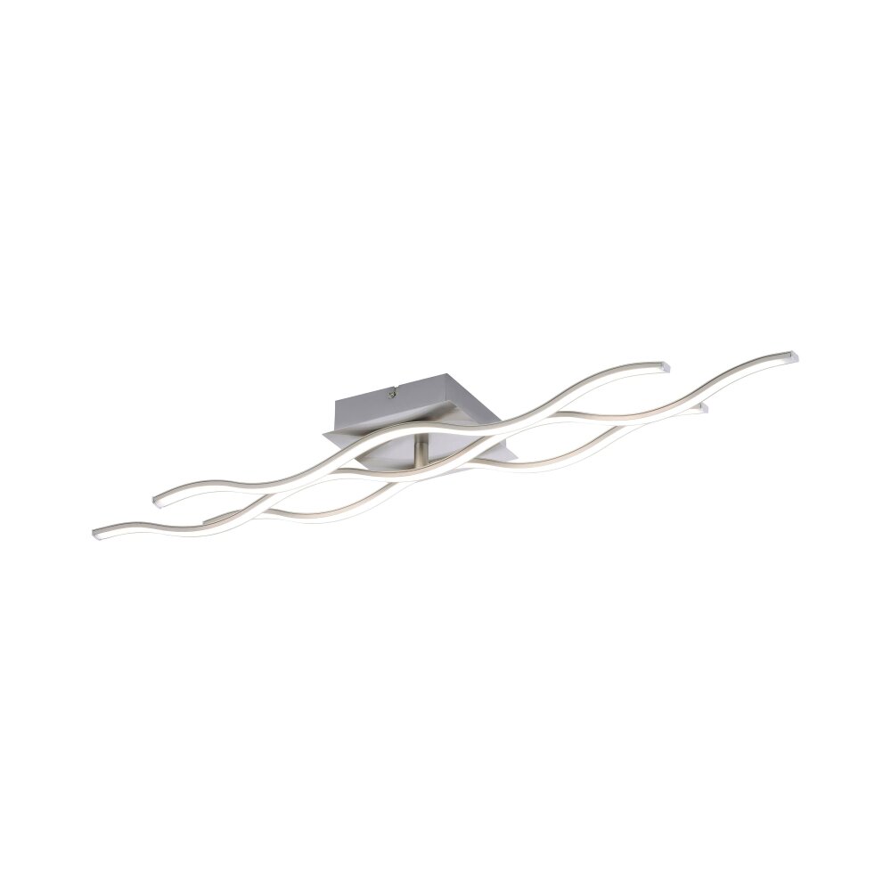 Leuchten Direkt Ls-WAVE Plafoniera LED Acciaio inox, 3-Luci, Telecomando, Cambia colore main product photo