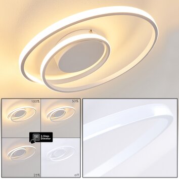 Leksund Plafoniera LED Bianco, 1-Luce