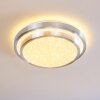 Mirabeau Plafoniera LED Alluminio, 2-Luci, Telecomando, Cambia colore