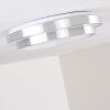 Mirabeau Plafoniera LED Alluminio, 2-Luci, Telecomando, Cambia colore