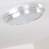 Mirabeau Plafoniera LED Alluminio, 2-Luci, Telecomando, Cambia colore