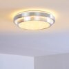 Mirabeau Plafoniera LED Alluminio, 2-Luci, Telecomando, Cambia colore