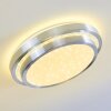 Mirabeau Plafoniera LED Alluminio, 2-Luci, Telecomando, Cambia colore