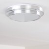 Mirabeau Plafoniera LED Alluminio, 2-Luci, Telecomando, Cambia colore